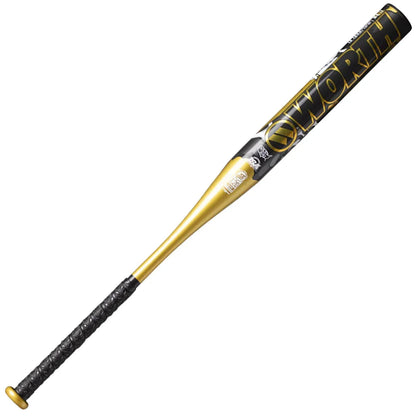 2025 Worth Bedlam Gold 13" 1PC XL USSSA Slowpitch Softball Bat: WSU5BEDG1L