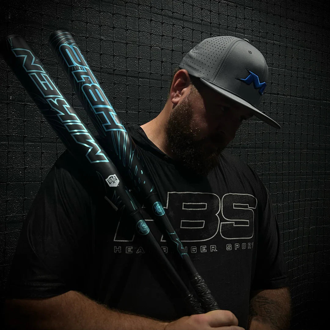 Miken HB12 ICY 12.5" 2PC Maxload USA Slowpitch Softball Bat: MSA5HBL