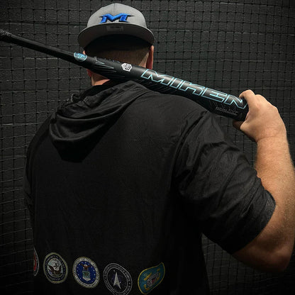 Miken HB12 ICY 12.5" 2PC Maxload USA Slowpitch Softball Bat: MSA5HBL