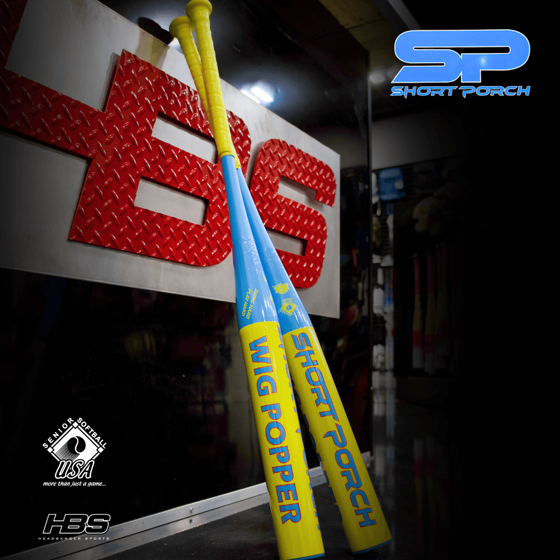 2025 Short Porch Kevlar Wig Popper 12" Balanced Spin Tech 1PC SSUSA Senior Slowpitch Softball Bat